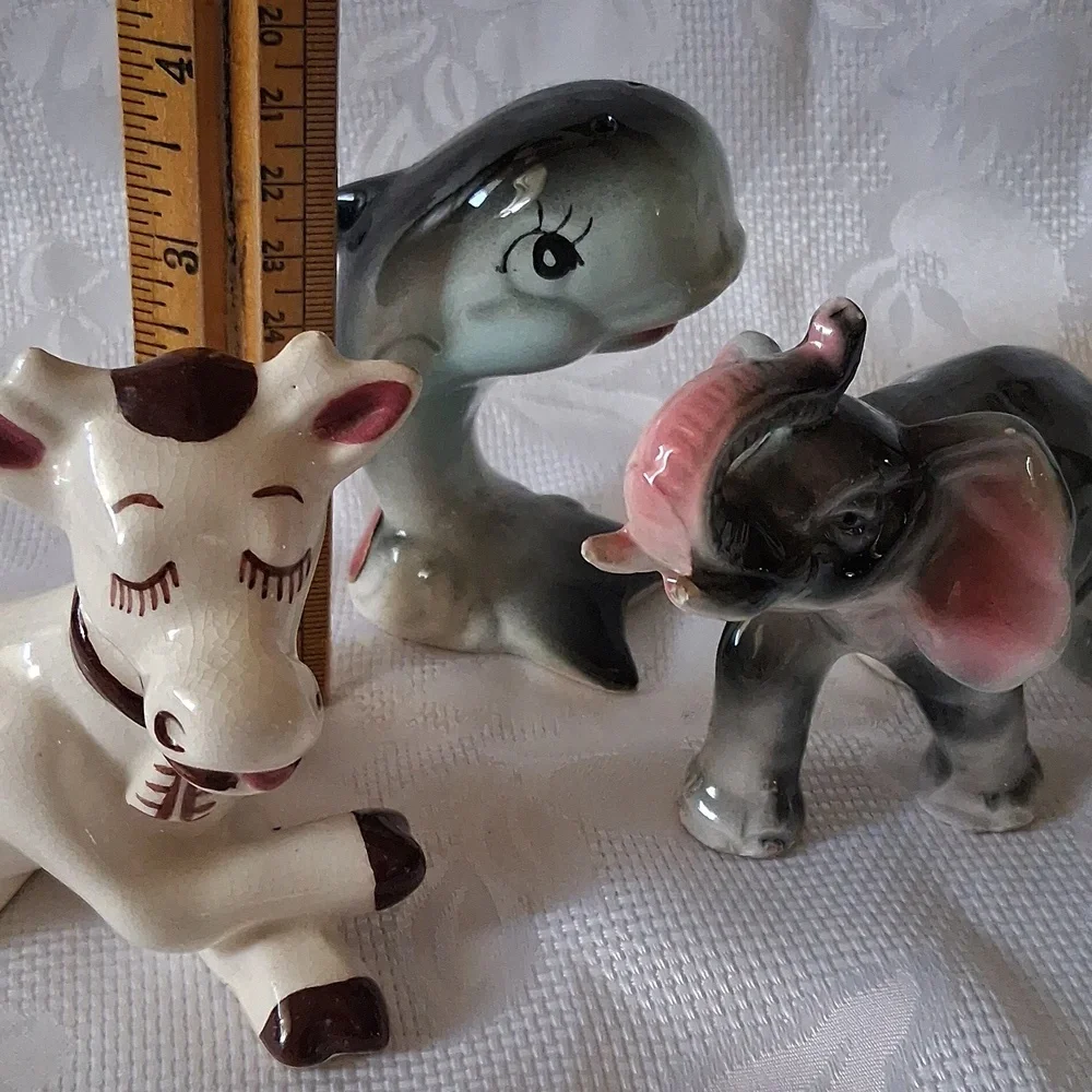 Ceramic Animal Figurines Set